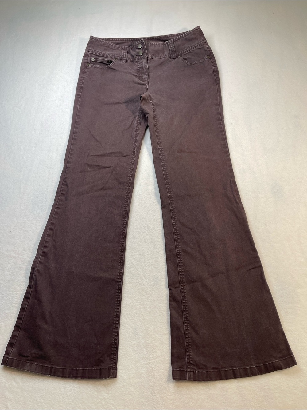 STYLE & CO. WOMENS SIZE 4 Brown Flared Pants